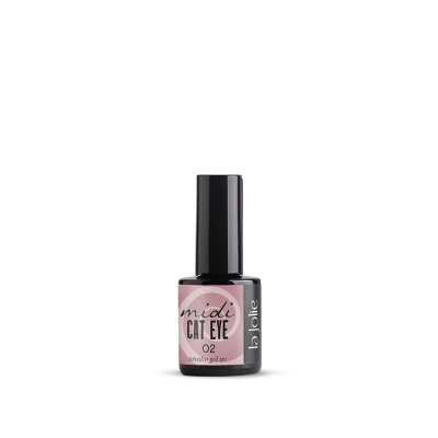 Smalto semipermanente Midi Cat Eye 02 La Jolie rosa antico effetto magnetico gel UV LED 10ml