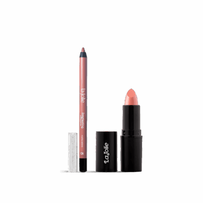 Kit labbra La Jolie rossetto e matita labbra nude rosa long lasting numero 10
